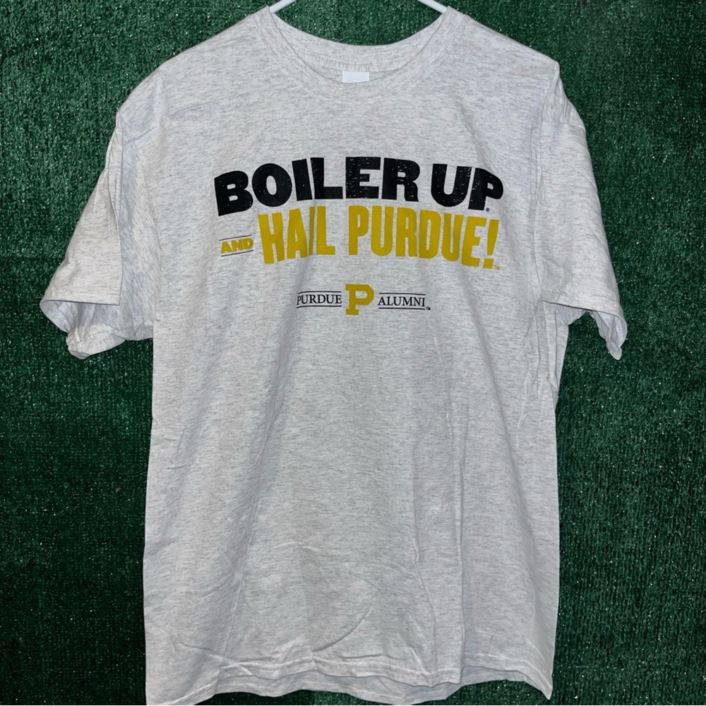 Purdue Boilermakers White NWT Shirt L Gildan tag NWT NCAA College Indiana
